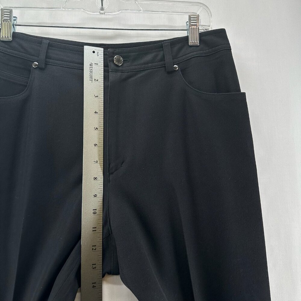 Dana Buchman Dress Pants Womens 10 High Rise Straight Stretchy Officewear Black - Picture 8 of 10